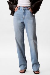 Calvin Klein Jeans Straight Leg Jeans L32 - Light Cape 27/32 Damen