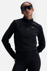 Nike Frottee Crop Sweatshirt - Black M Damen