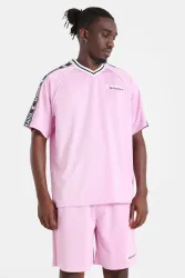 Karl Kani Sports Shadow Stripe T-Shirt - Rose S Herren