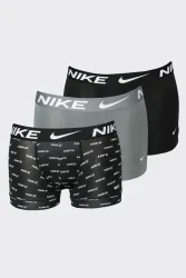 Nike Dreierpack Boxershorts - Schwarz + Grau M Herren