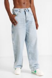 DC Worker Baggy Fit Carpenter Jeans L32 - Indigo Light 28/32 Herren