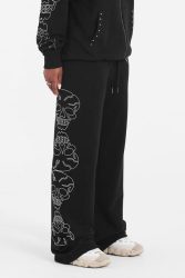 Ed Hardy Crystal Skull Sweathose - Black S Damen