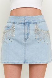 Tally Weijl Jeans Minirock - Light Blue 38 Damen
