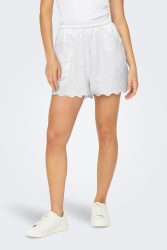 Only ONLLOU Stoffshorts - Bright White XS Damen