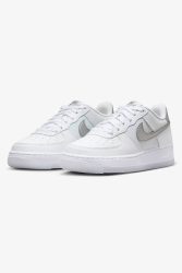 Nike Air Force 1 Sneaker - White + Metallic Silver EU37.5 Kids