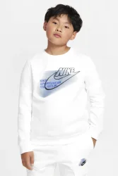 Nike Sportswear Standard Issue Sweatshirt - White S Kids