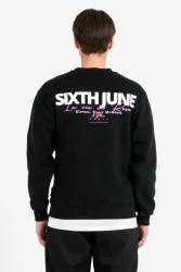 Sixth June La Vie en Rose Sweatshirt - Black M Herren
