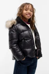 Tommy Hilfiger Kids Puffer Daunenjacke - Black 14 Kids