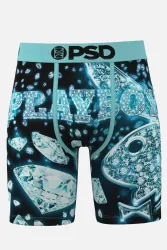 PSD Underwear Playboy Boxershorts - Blue/Green L Herren