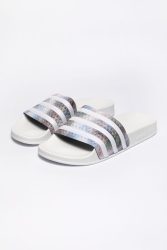 Adidas Originals Pantoletten - Cloud White + Halo Mint EU39 Damen