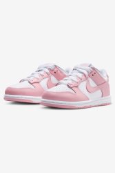 Nike Dunk Kids Sneaker - White + Medium Soft Pink EU33