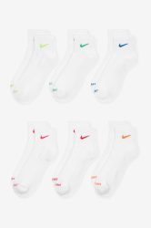 Nike Sechserpack Socken - White + Multicolor EU42-46