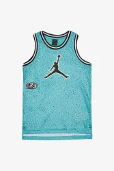 Jordan Play Off Speckle Mesh Tanktop - Washed Teal L Kids