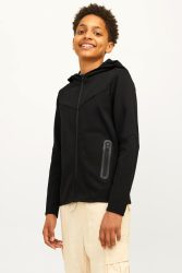 Jack & Jones Junior Fusion Kapuzensweatjacke - Black 152 Kids