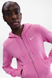 Nike Phoenix Fleece Kapuzensweatjacke - Playful Pink S Damen