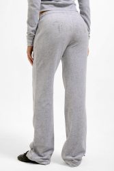 Juicy Couture Tina Samt Hose - Silver Marl XS Damen
