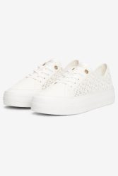 Tommy Hilfiger Vulc Embroidered Sneaker - White EU38 Damen