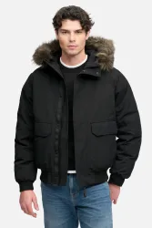 Superdry Everest Wattierte Bomberjacke - Jet Black S Herren
