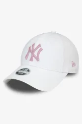 New Era 9Forty Cap / Strapback - White + Pink Einheitsgroesse Damen