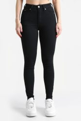 Calvin Klein Jeans High Rise Super Skinny Jeans L32 - Denim Black 26/32 Damen
