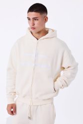 Project X Paris Kapuzensweatjacke - Light Beige M Herren