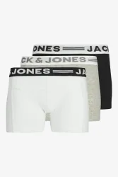 Jack & Jones Junior - Triopack, Boxershorts, 164, Grau Melange