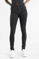 Dr. Denim Solitaire High Waist Skinny Jeans - Black M Damen