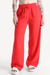 Pieces PCSASTINA Wide Leg Musselin-Hose - Lollipop M Damen