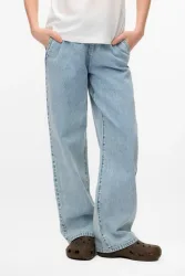 Vero Moda VMVALERIA Wide Leg Jeans - Light Blue Denim 152 Kids