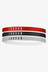 Jordan Dreierpack Sport Haarbänder - Gym Red + Black + Wolf Grey Einheitsgroesse