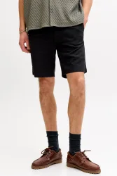 Jack & Jones JPSTJAIDEN Leinenshorts - Black M Herren