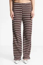 Only ONLEVA Wide Leg Strickhose - Shopping Bag + Cloud Dancer XS Damen