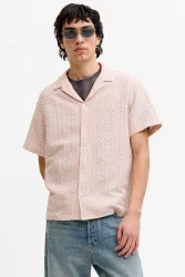 Jack & Jones JORMONTAUK Häkelhemd - Peach Melba L Herren