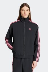 Adidas Originals Woven Firebird Oversize Trainingsjacke - Black + Lucid Pink M Herren