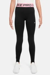 Nike Leggings - Black + Medium Soft Pink S Kids