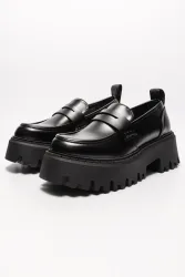 Buffalo Vegan Aspen Plateau-Loafer - Black EU38 Damen