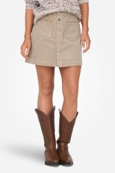 Only Amazing Global Cord-Minirock - Goat XS Damen