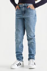 Only Kogrobyn Straight Tapered Jeans - Medium Blue Denim 152 Kids
