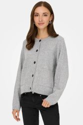 Only ONLPIEMONTE Cardigan - Light Grey Melange M Damen