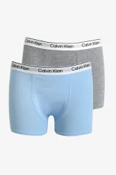 Calvin Klein Underwear Doppelpack Boxershorts - Bluebell + Grey Heather 16 Kids