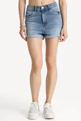Tally Weijl Mom Fit Jeanshorts - Medium Blue Denim 32 Damen