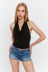 Tally Weijl Neckholder Crop Top - Black L Damen