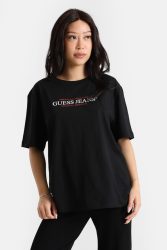 Guess Jeans Oversize T-Shirt - Jet Black XS Damen