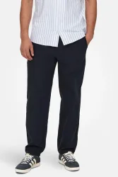 Only & Sons ONSSINUS Leinenhose - Dark Navy M Herren