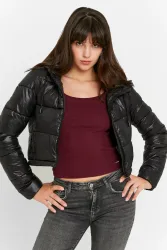 Tally Weijl Gesteppte Crop Jacke - Black M Damen