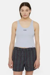Dickies Geripptes Crop Tanktop - Cosmic Sky XS Damen