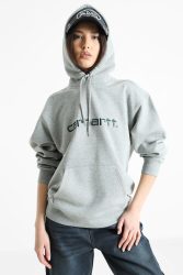 Carhartt WIP Kapuzensweatshirt - Grey Heather XS Damen