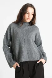 Only ONLWHITNEY Strickpullover - Medium Grey Melange S Damen