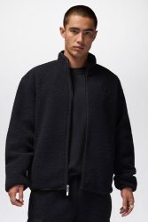 Jordan Sherpa Jacke - Black L Herren