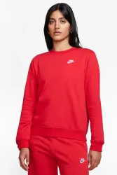 Nike Club Fleece Sweatshirt - University Red M Damen